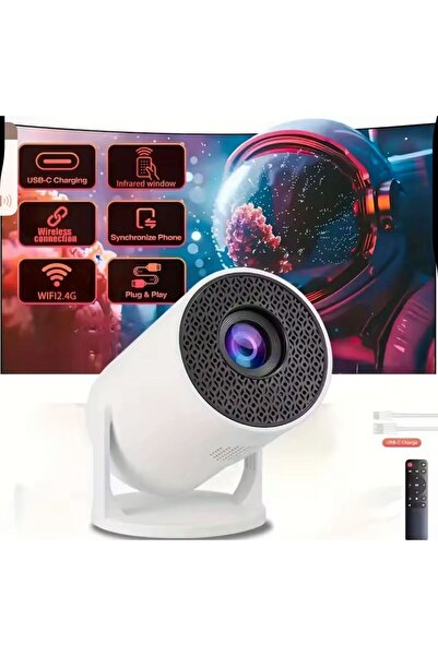 fortrek Taşınabilir Projeksiyon Cihazı HD Projeksiyon Cihazı Android TV Projeksiyon HY-300