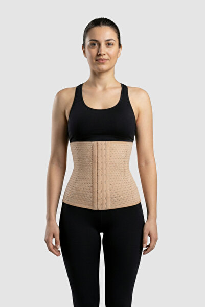 YURATEKS Delikli Lohusa Korse | Nefes Alan Doğum Sonrası Karın Toparlayıcı Be...