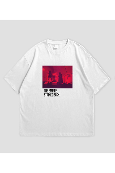 SVART WEAR Star Wars Movie Printed Oversized Unisex T-Shirt