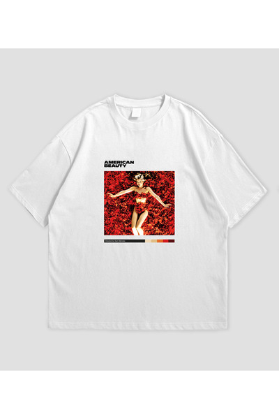 SVART WEAR American Beauty Movie Printed Oversized Unisex T-Shirt