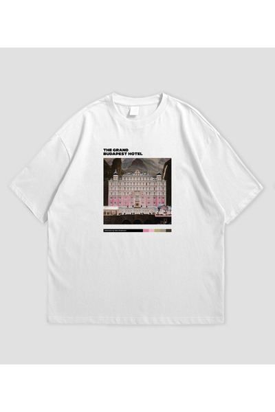 SVART WEAR Grand Budapest Hotel Movie Printed Oversized Unisex T-Shirt