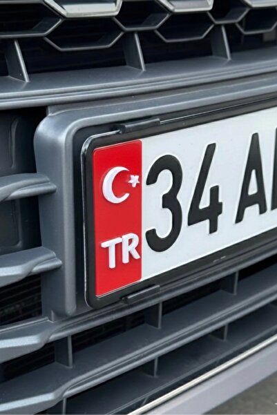 Yalıgraf Reklam Tabela 3D Pleksi Plaka TR Ayyıldız Kırmızı Kabartmalı 2 Adet ...