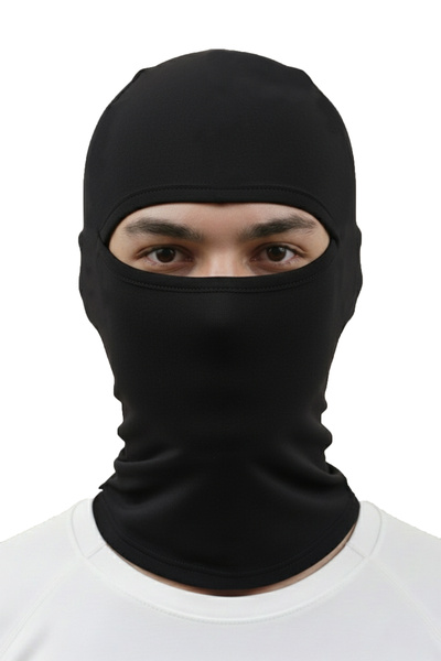 DeepSEA Unisex Black Thermal Stretch Fabric Balaclava – Maximum Protection with Motorcycle Mask Features 2617795