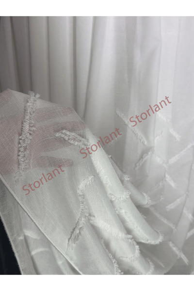 Storlant Perdele modernă din tul cu textura liniară puffy |   Sık Pile este un termen în limba turcă pentru o măsătură de călărie. |   KDK de greutate mare |   Nu este necesar să se călcată