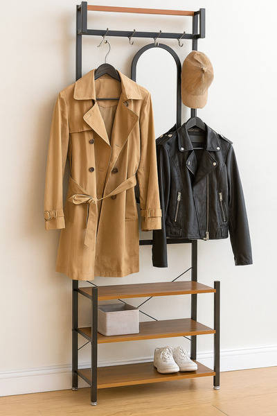 SADANHOME علاقة ملابس أرضية بتصميم عصري ومتينة لتنظيم أغراضك بسهولة