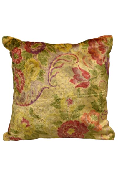 Kadife Dokuma Dekoratif Kilim Kırlent Yastık Kılıfı 0984 - Yeni - Çok Renkli