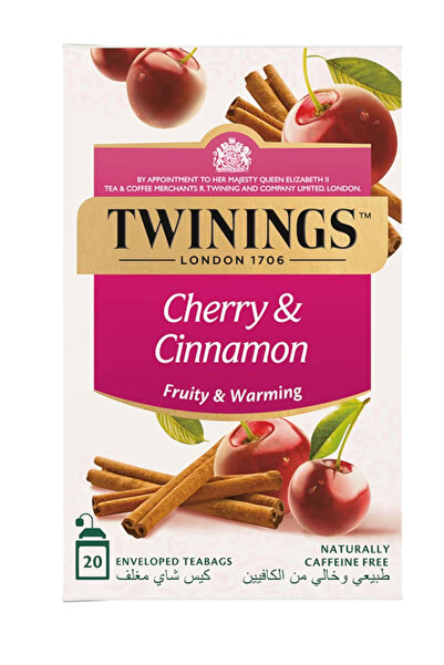 Twinings Infuso Cherry & Cinnamon Tea, Luxury Tea Blend, Naturally Caffeine F...