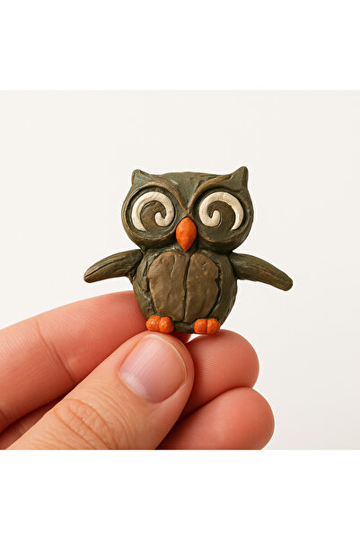 Imeji Baykuş Çanta Charm'ı ve Anahtarlık