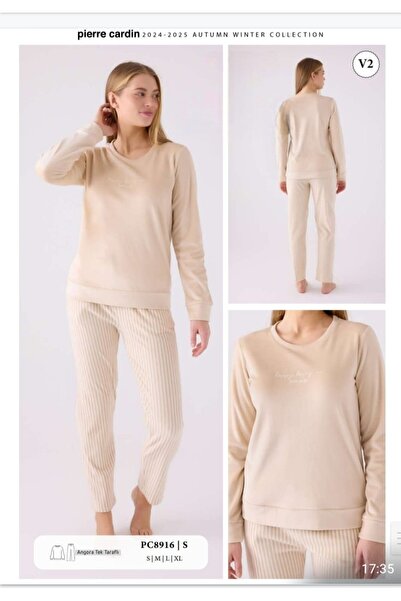 Pierre Cardin KADIN UZUN KOL PİJAMA TAKIMI