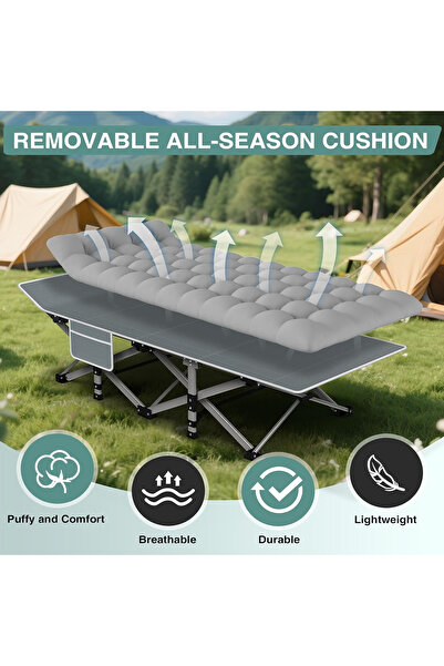 Kodak 28In Folding Adult Camping Cot (500LBS): Mattress | Home/Camp/Travel/Office! Hot Deal!