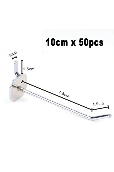 Choice 50 قطعة 10 سم 50 قطعة من خطافات لوحة الأوتاد للمرآب ورشة العمل تخزين ا...