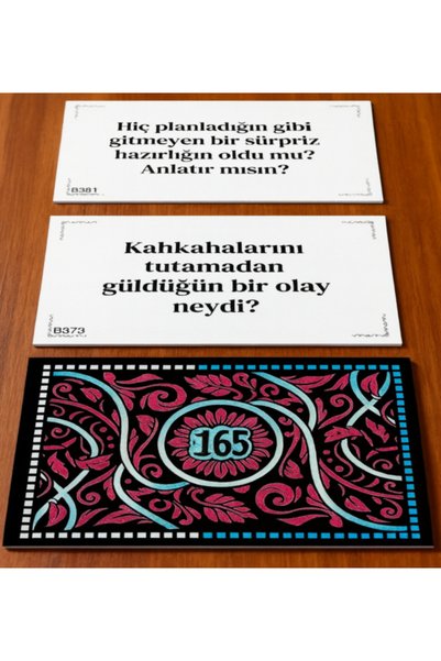 kaya ve demir 165 بطاقة أسئلة لبدء المحادثة - لعبة بطاقات ممتعة للأصدقاء والأزواج