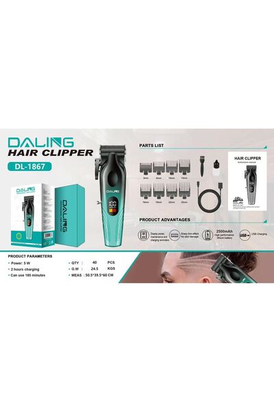 Generic PrecisionCut Pro Hair Trimmer – Sharp, Smooth & Professional Grooming