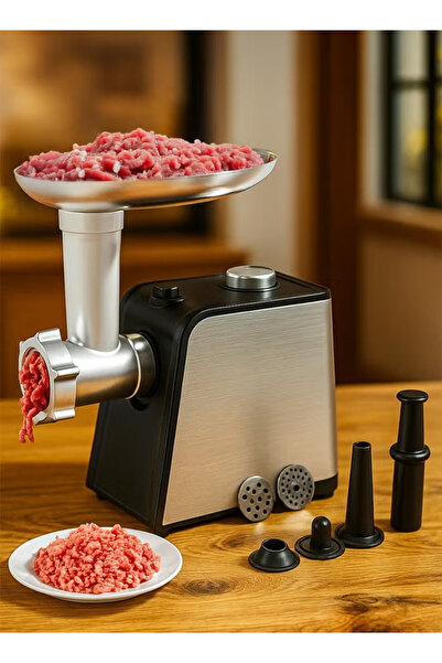 TOSCANA U Electric meat grinder, stainless steel, 1700 watts