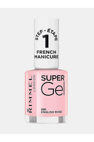 Rimmel Super Gel Nail Polish - 091 English Rose 12ml