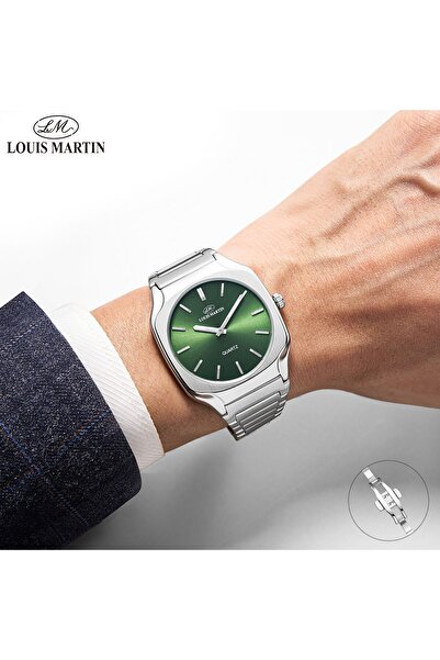 louis martin Louis Martin luxury men's watch - Silver stainless steel, classic business design
