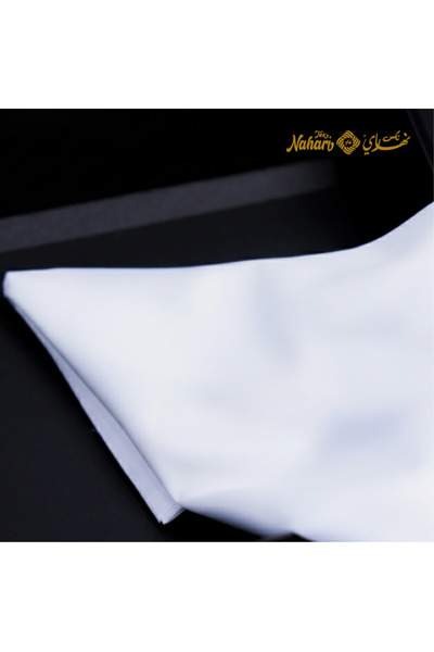 naharitex white Japanese checkered fabric