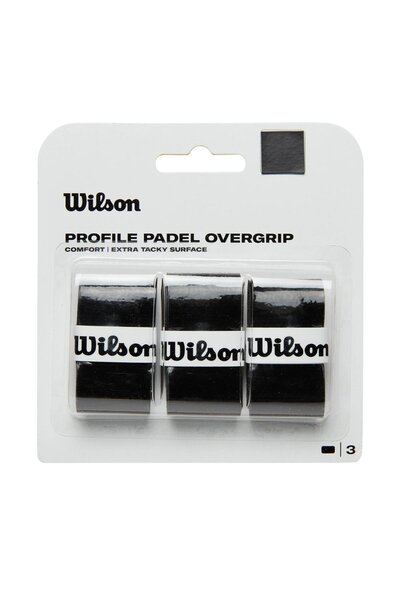 Wilson Padel Pro Padel Raket Overgrip Siyah 3lü
