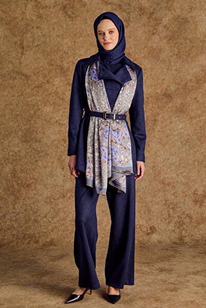 Setrms Kruvaze Süet Görünümlü Ceket