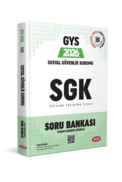 Data Yayınları Data 2026 Sosyal Güvenlik Kurumu SGK GYS Soru Bankası - Kareko...
