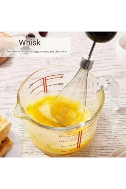 TOSCANA U Hand blender, electric hand blender, 4-in-1 portable blender, chopper, mixer, 850W, 500ml capacity