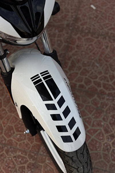 Banxtre Black Color Mudguard Detail Sticker for Motorcycle Front Fender