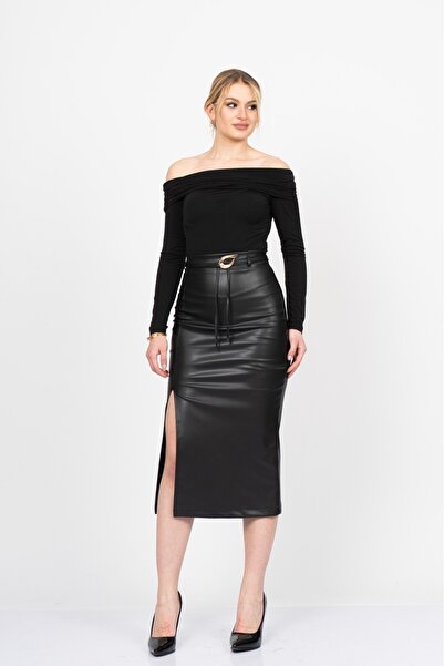 MissVina Fusta lungă Adela Deri cu fantă 6828