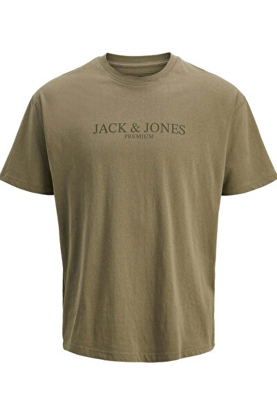 Jack & Jones Men's Stone Gray T-Shirt Model Code: (12274595Stone Gray)