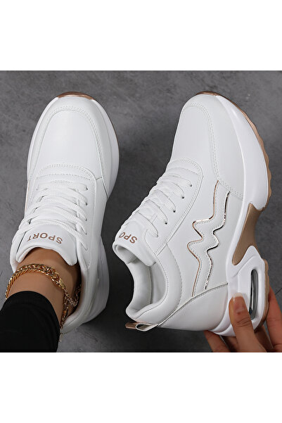 SOSENFER 女士户外鞋，白色女士日常运动女鞋