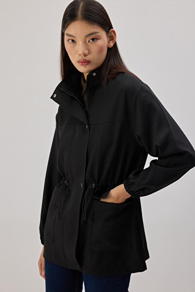 Touché Privé سترة بياقة واقفة وسحاب