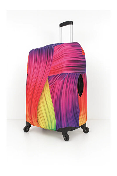 Trink Çanta Υφασμάτινο κάλυμμα βαλίτσας και κάλυμμα αποσκευών (6-Ουράνιο τόξο...