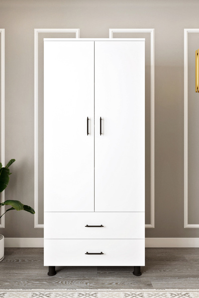 Ases Mobilya Asl6330 Çok Amaçlı Dolap 2 Kapaklı ve 2 Çekmeceli Dolap