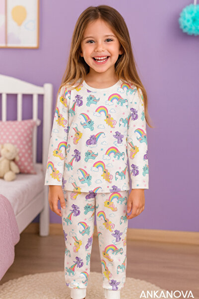 ANKANOVA Σετ πιτζάμες Elmas Kids Baby Girl-Child 1-13 ετών 100% βαμβακερό με ...