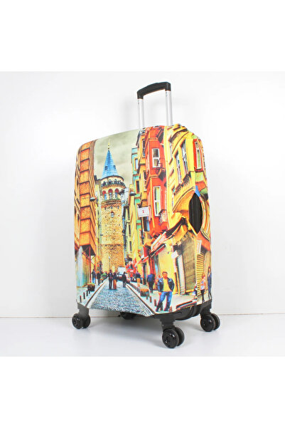 Trink Çanta Fabric Suitcase Cover and Luggage Cover (17-Galata) Cabin