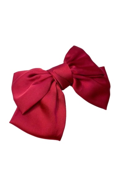 Sarphia Store CoolSmile - Hair clip with oversized bow, Red