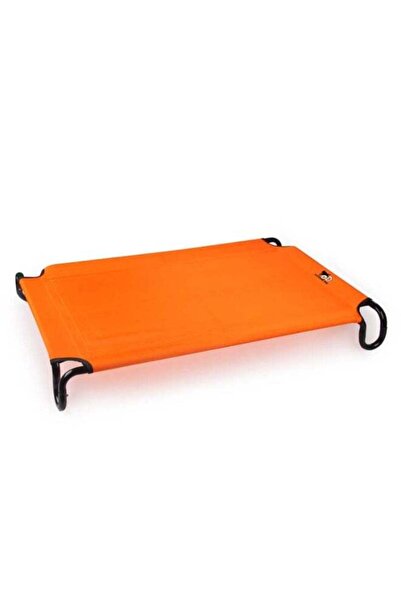 All For Paws سرير مرتفع محمول للحيوانات الأليفة في الهواء الطلق باللون البرتقالي