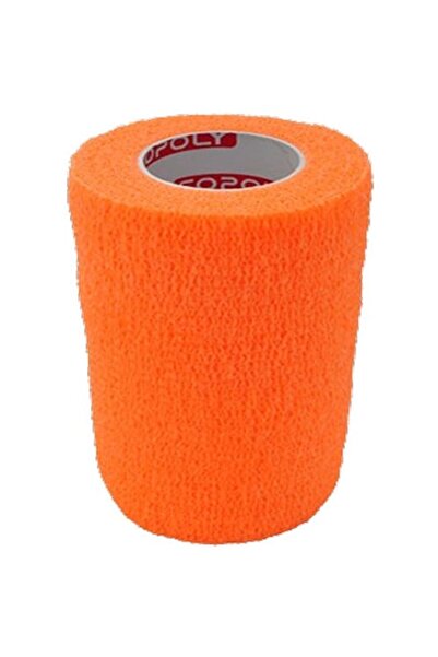 Copoly Bandaj elastic autoadeziv 10cm x 4,5m portocaliu