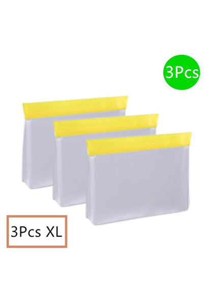 Choice5 3 قطع من أكياس تخزين الطعام القابلة لإعادة الاستخدام مقاس XL، مزودة ب...