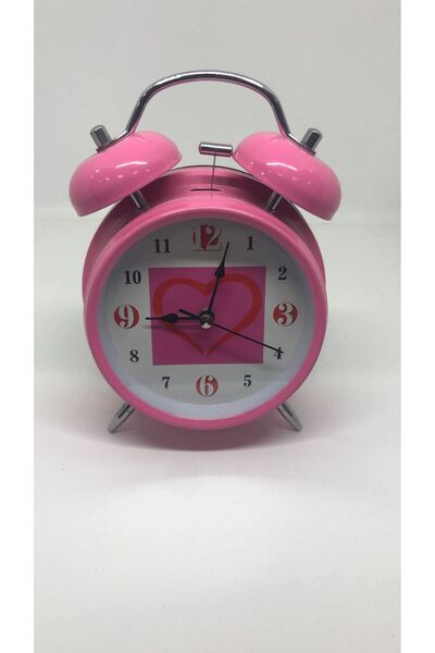 Lebron Retro tarzı masaüstü çalar saat, kadran ışıklı düğmeli metal, 15 cm, P...