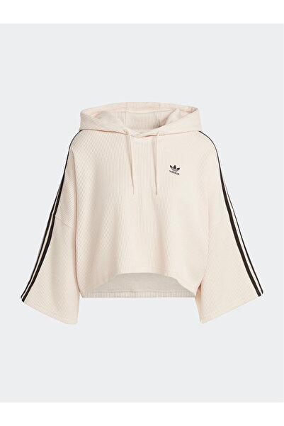 Adidas Originals Blouse Crop Hoodie IC5461 Beige,