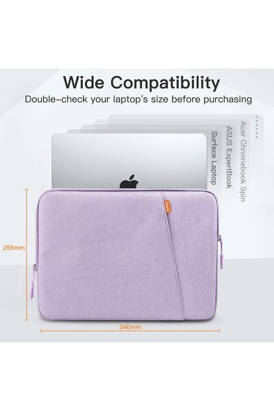 JETech Laptop Sleeve for 13-14 Inch MacBook Air/Pro, Waterproof Shock Resistant (Light Purple)