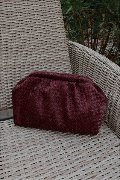 BAGS Geantă de mână și de umăr Nia din piele intoarsa burgundy