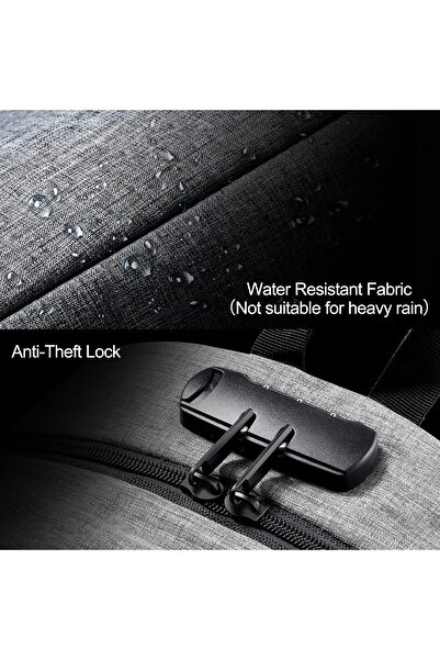 Tzowla Laptop Travel Backpack, Water-Resistant Anti-Theft, Fits 15.6" Laptop