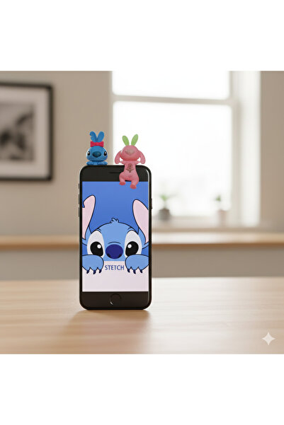 burjalmodah قطعتان من مفاجآت ملصقات ستيتش اللطيفة للجوال