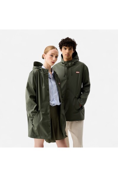 Hunter Downpour Jo Kısa Unisex Koyu Haki Yağmurluk Haki Yağmurluk HARU0003242-KM