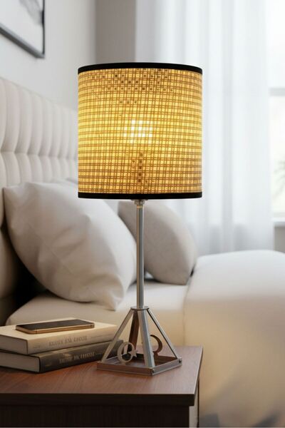 Uretti - Ahmet 9651 7273 Luxe Hazeran Rattan Ab Lace-Like Knit Metal Leg Tabl...