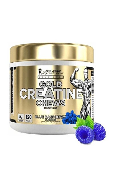 kevin levrone ، علكات الكرياتين الذهبية، بنكهة التوت الأزرق، 24 قرصًا، 120 قرصًا