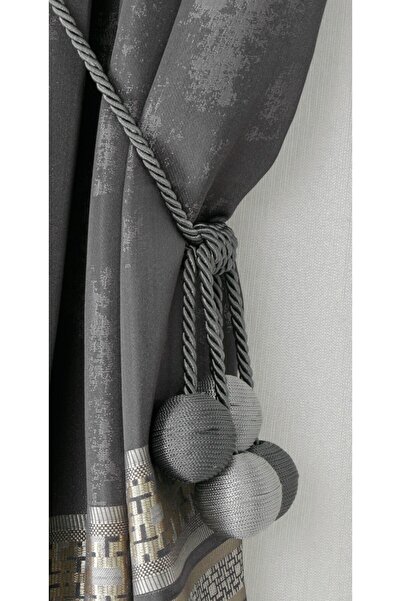 cheap's home Lüks 4 Toplu İp Sarım Tavandan Asmalı Toplama Perde Aksesuarı (Braçol)