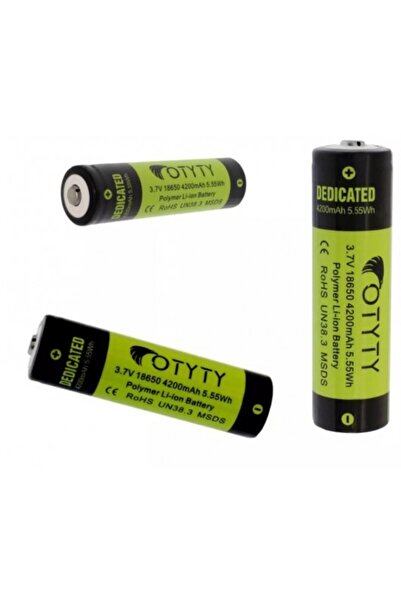 OEM Set de 3 Acumulatori Li-Ion tip 18650, 4200 mAh, 3.7V, reincarcabil