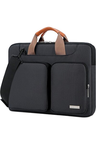 Lacdo حقيبة كتف واقية للكمبيوتر المحمول بزاوية 360 درجة